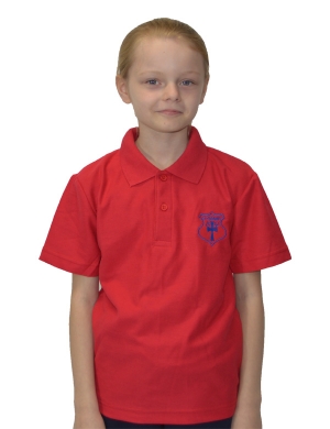 St. Cyprian’s House Colour Polo Shirt - Red